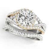Engagement Rings Halo Round - TN50849-E